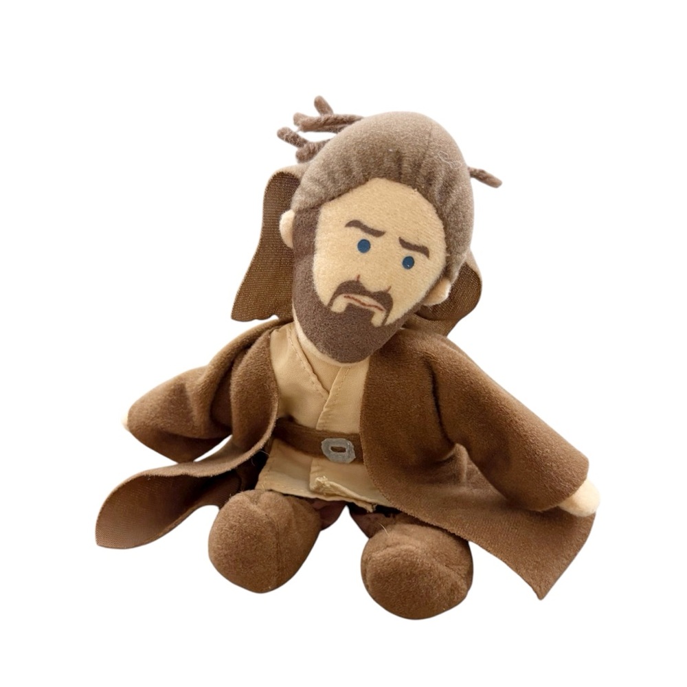 Vintage 1998 Star Wars Hasbro Qui-Gon Jinn Buddies Plush